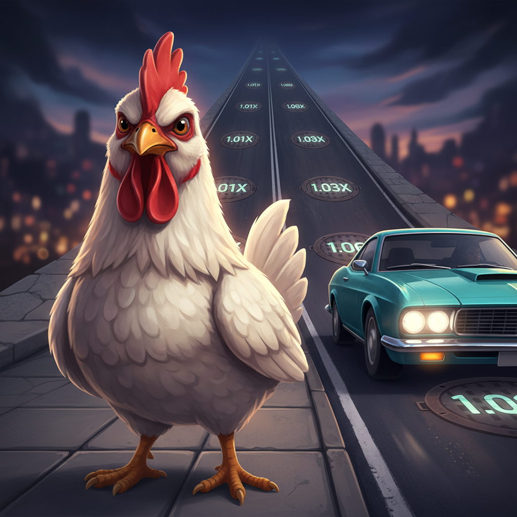 Schermata della demo gratuita di Chicken Road 2.0 con il saldo virtuale attivo e tutti i controlli di gioco disponibili senza deposito